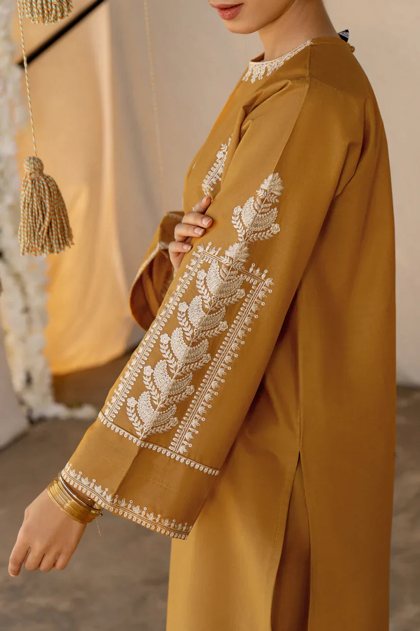 URGE- 2PC LAWN HEAVY EMBROIDERED SHIRT EMBROIDERED SLEEVES AND TROUSER -D-2954
