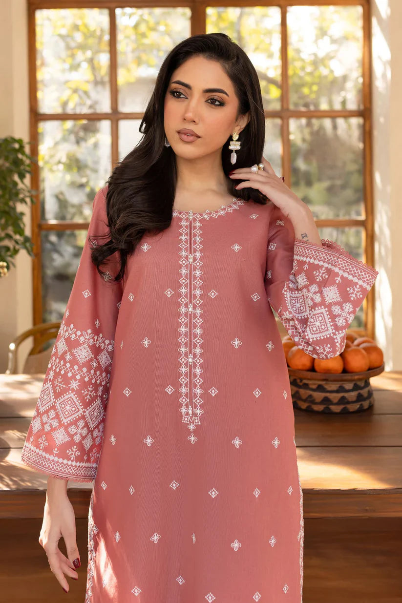 BATIK-2PC LAWN EMBROIDRED SHIRT WITH LAWN EMBROIDRED SLEEVES-D-3453