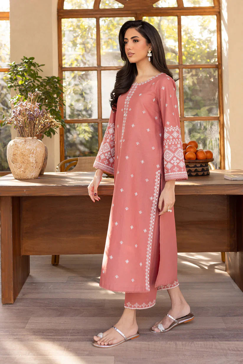 BATIK-2PC LAWN EMBROIDRED SHIRT WITH LAWN EMBROIDRED SLEEVES-D-3453