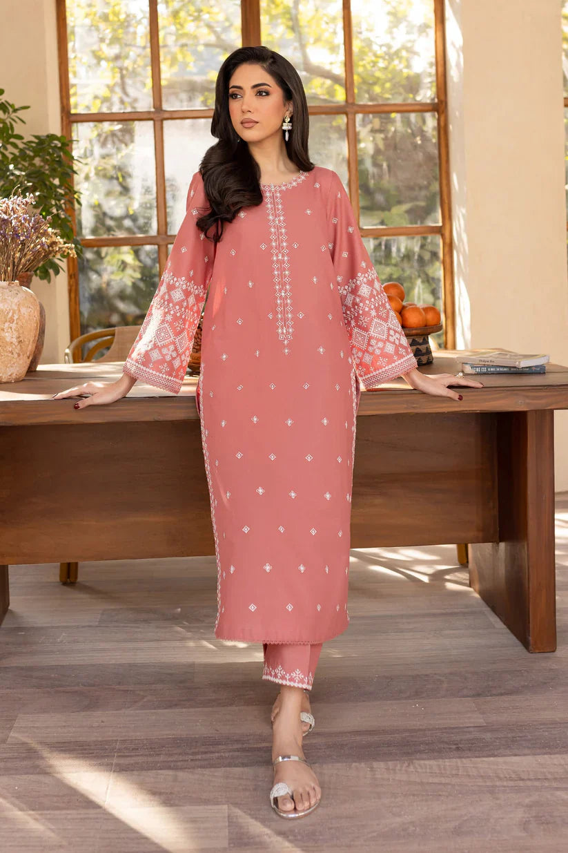 BATIK-2PC LAWN EMBROIDRED SHIRT WITH LAWN EMBROIDRED SLEEVES-D-3453