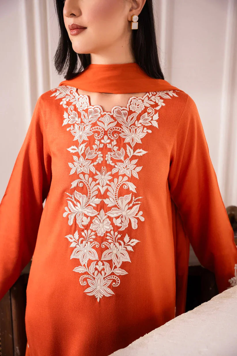 ASIM JOFA-3PC LAWN EMBROIDERED SHIRT WITH BAMBER CHIFFON DUPATTA AND LAWN TROUSER-D-3578