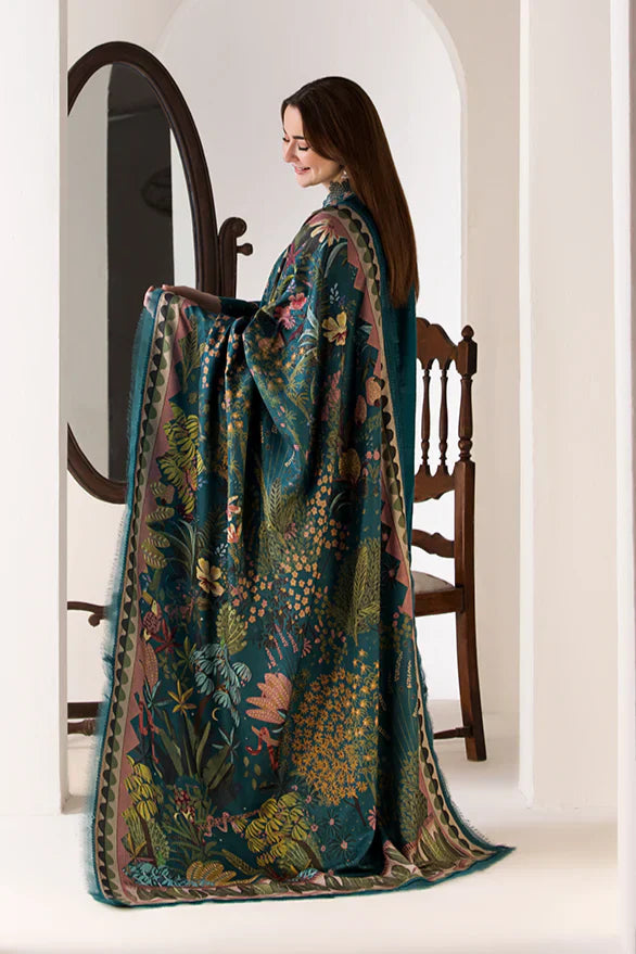 SOBIA NAZIR- 3PC LAWN EMBROIDERED SHIRT WITH MONARK PRINTED DUPATTA AND TROUSER-D-3569