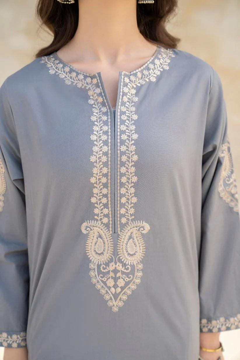 HANA- 2PC LAWN EMBROIDERED SHIRT AND TROUSER-D-3456