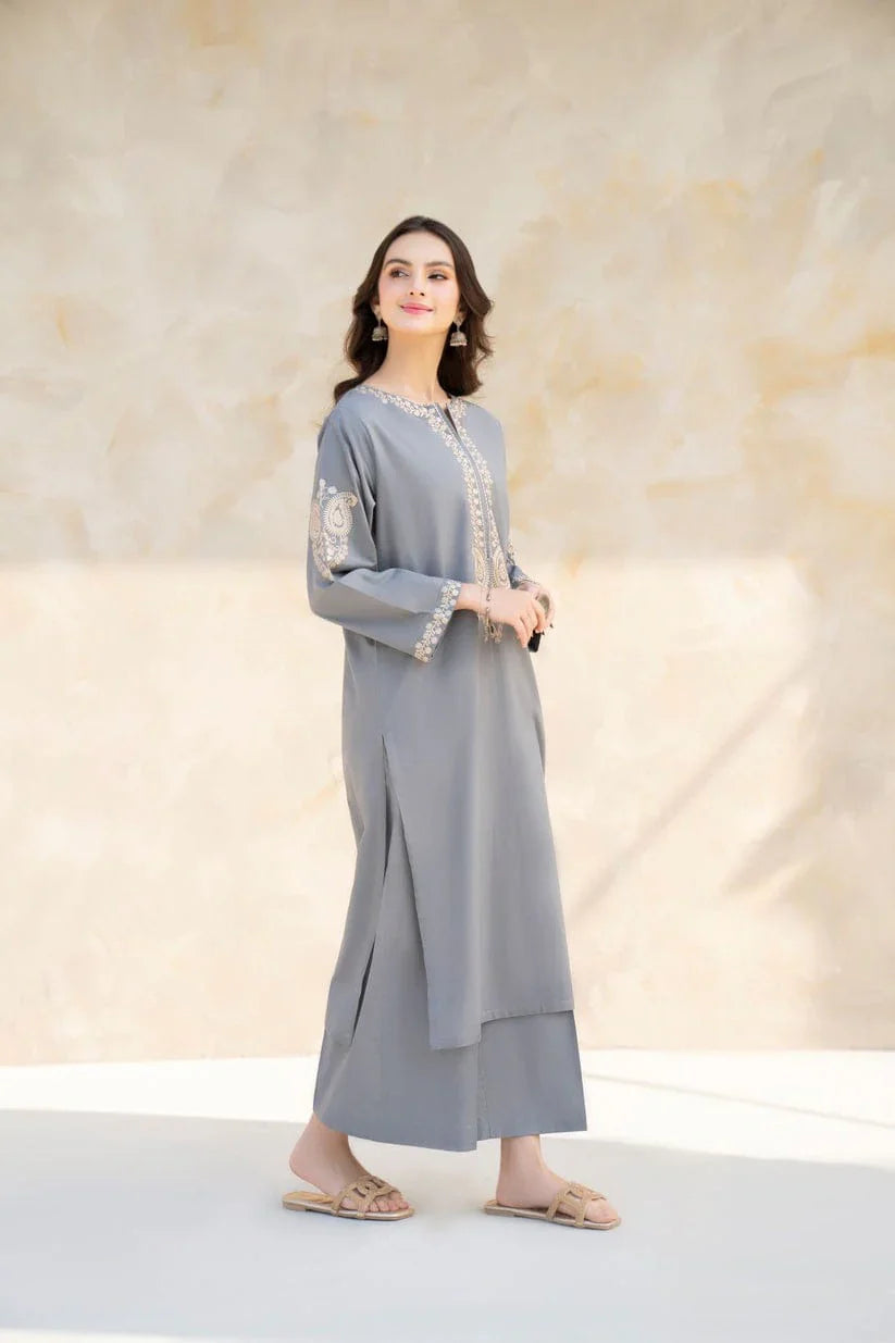 HANA- 2PC LAWN EMBROIDERED SHIRT AND TROUSER-D-3456