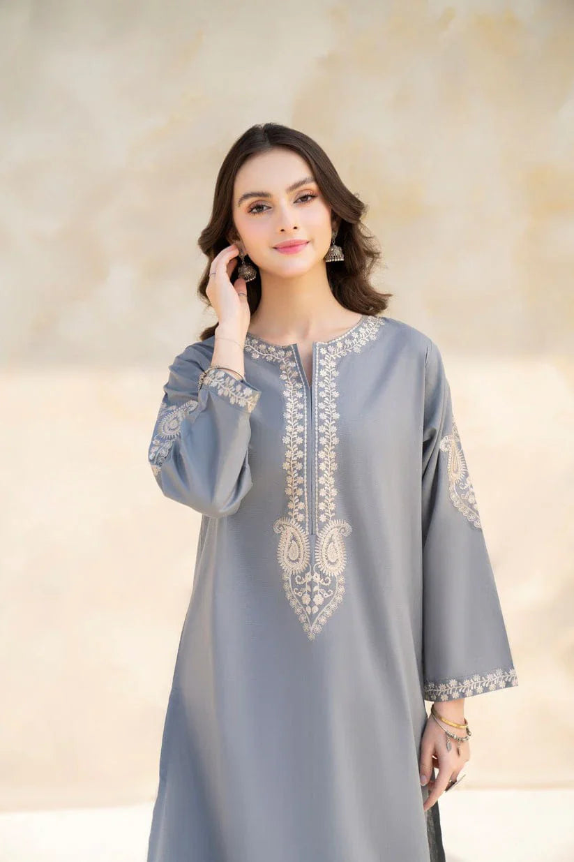 HANA- 2PC LAWN EMBROIDERED SHIRT AND TROUSER-D-3456