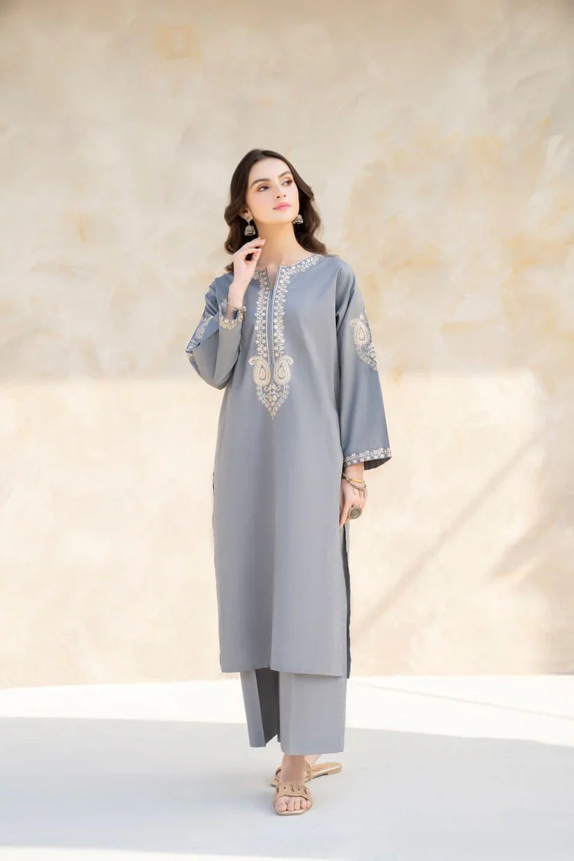 HANA- 2PC LAWN EMBROIDERED SHIRT AND TROUSER-D-3456