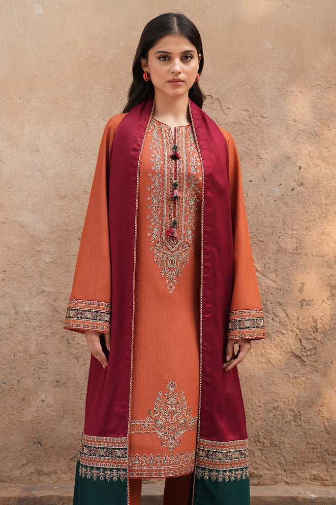 JAZMIN WINTER DHANAK UNSTITCHED 3PC WITH PRINTED WOOL SHAWL