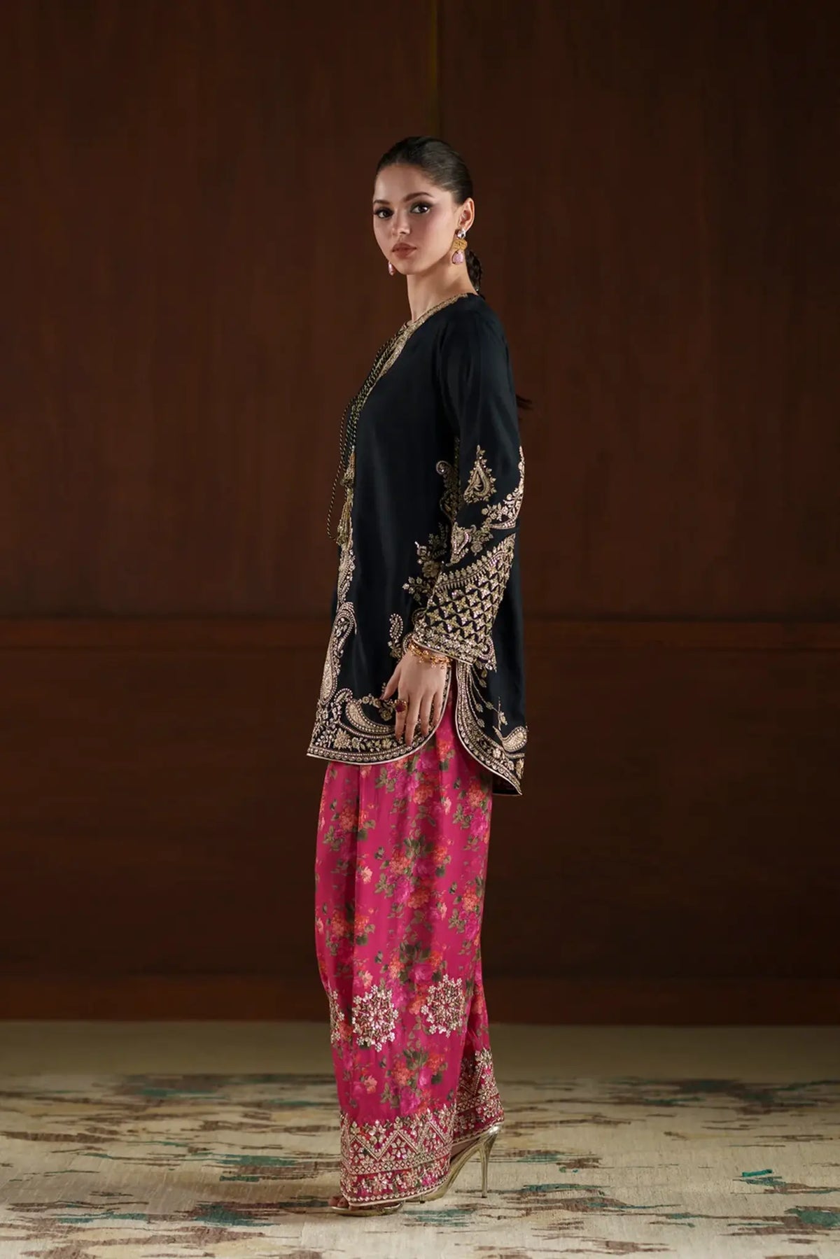 Ethnic - 2PC Luxury Silk Embroidered Suit (SYT-535)