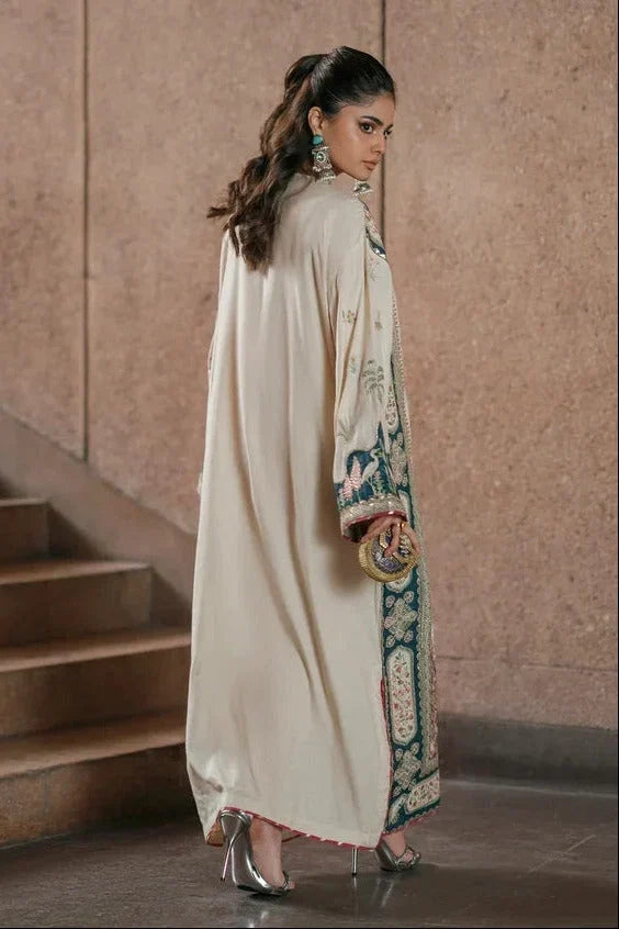 Ethnic - 3PC Kaftan Silk Luxury Embroidered Suit (SYT-538)