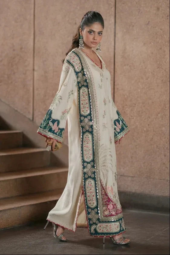 Ethnic - 3PC Kaftan Silk Luxury Embroidered Suit (SYT-538)