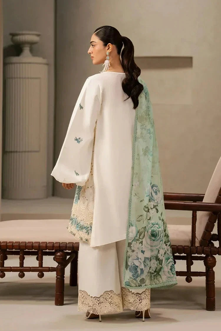 Elaf - 3PC Luxury Dhanak Embroidered Suit (SYT-539)