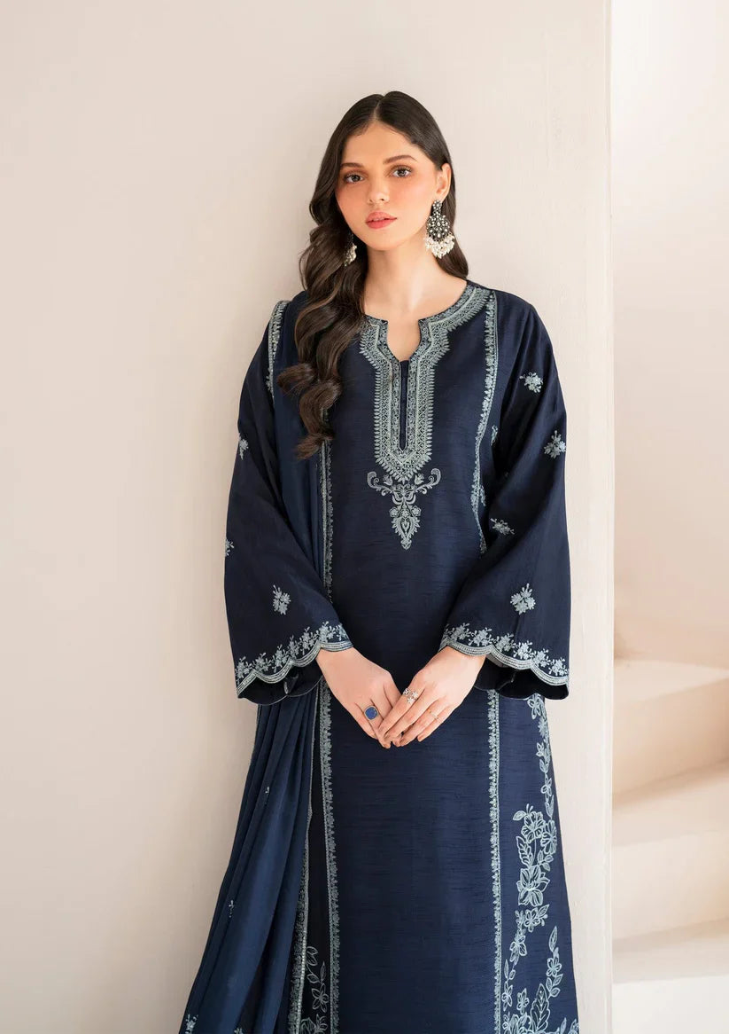 GARNET-3PC LAWN EMBROIDERED SHIRT WITH LAWN EMBROIDERED DUPATTA AND LAWN TROUSER-D-3564