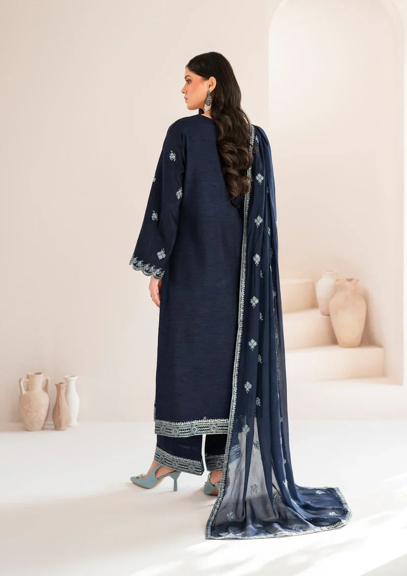 GARNET-3PC LAWN EMBROIDERED SHIRT WITH LAWN EMBROIDERED DUPATTA AND LAWN TROUSER-D-3564