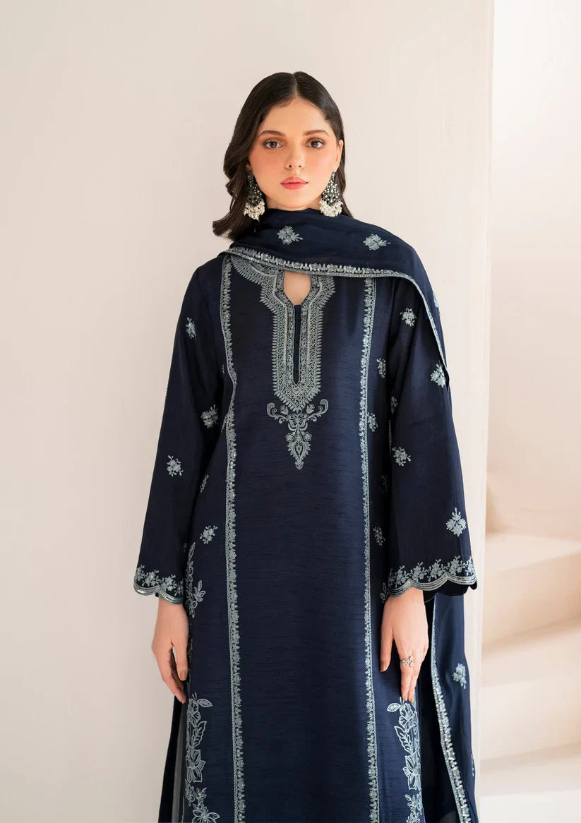 GARNET-3PC LAWN EMBROIDERED SHIRT WITH LAWN EMBROIDERED DUPATTA AND LAWN TROUSER-D-3564