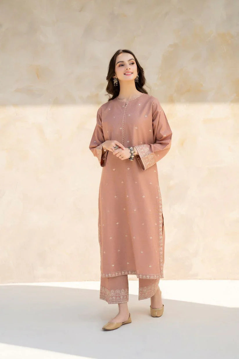 JAZMIN-2PC LAWN EMBROIDRED SHIRT WITH LAWN EMBROIDRED TROUSER-D-3451