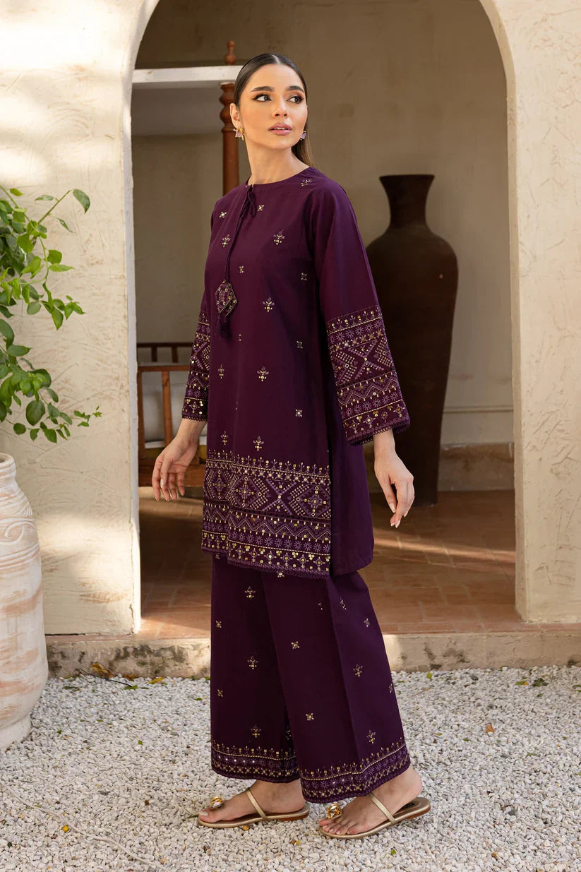 Batik- 2PC Lawn Embroidered Shirt With Lawn Embroidered Trouser-D-3452