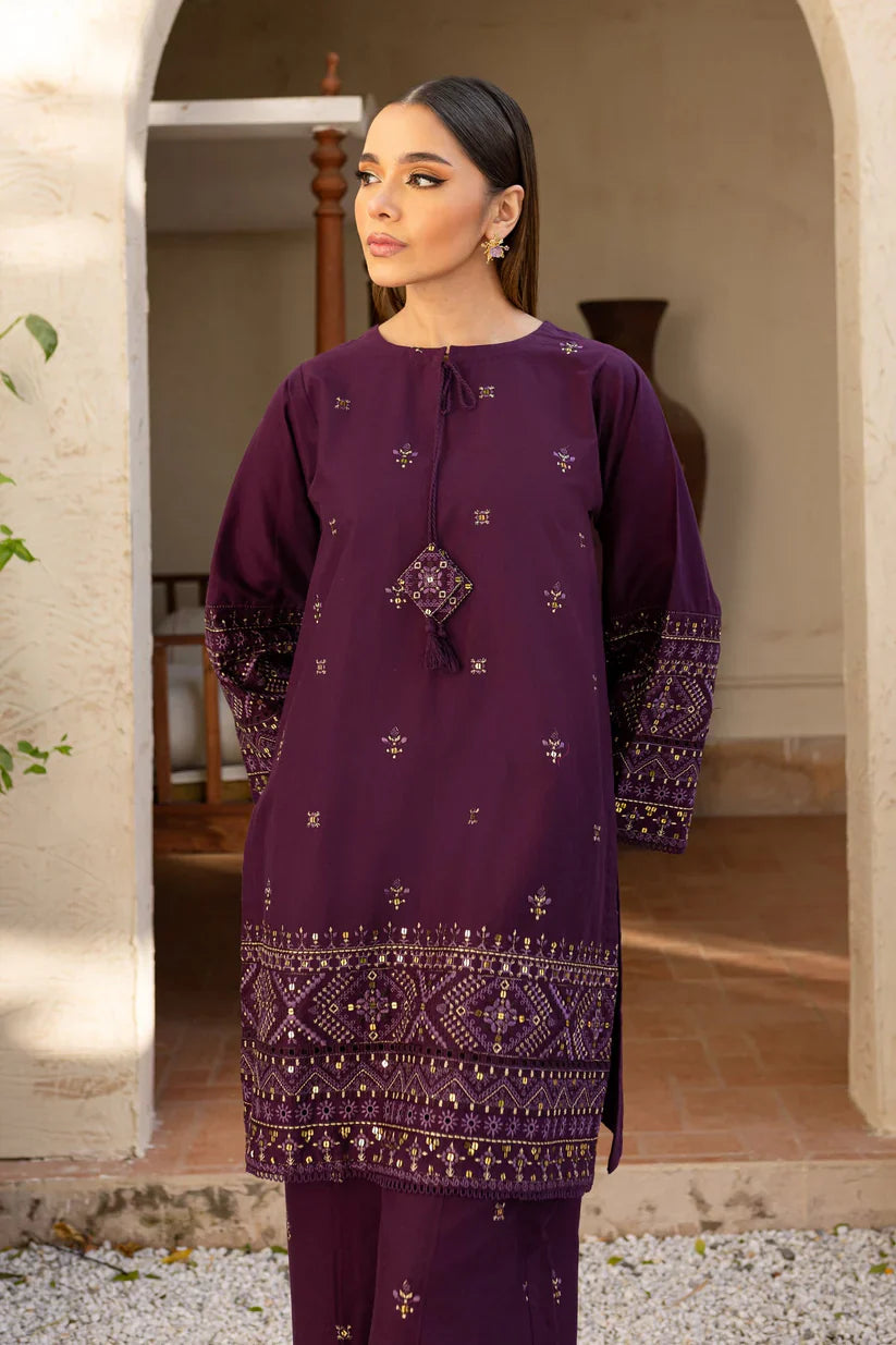 Batik- 2PC Lawn Embroidered Shirt With Lawn Embroidered Trouser-D-3452
