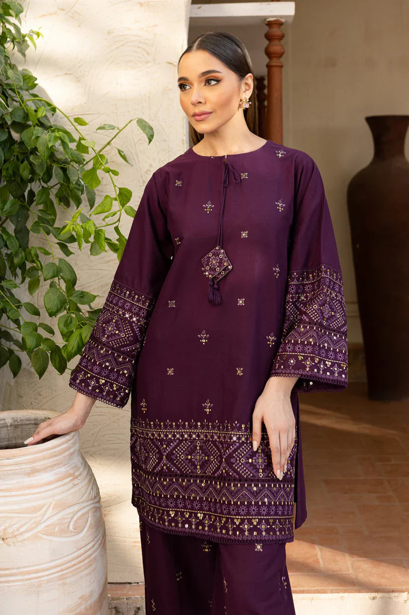 Batik- 2PC Lawn Embroidered Shirt With Lawn Embroidered Trouser-D-3452