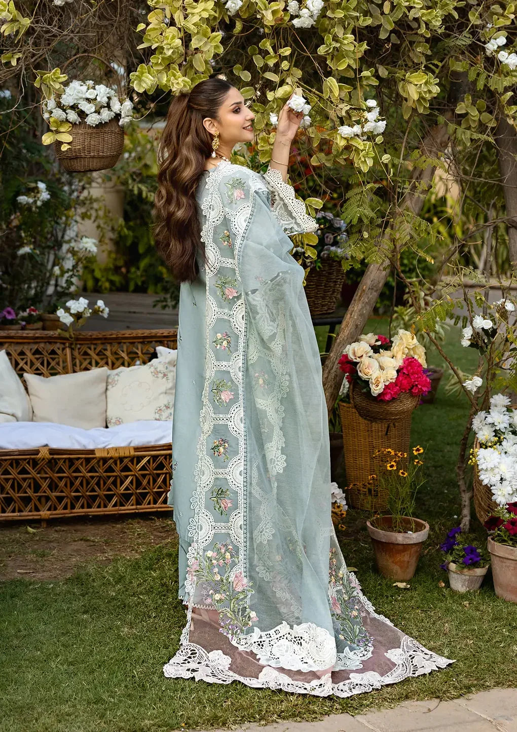 ELAF - 3PC Luxury Dhanak Embroidered Suit (SYT-548)