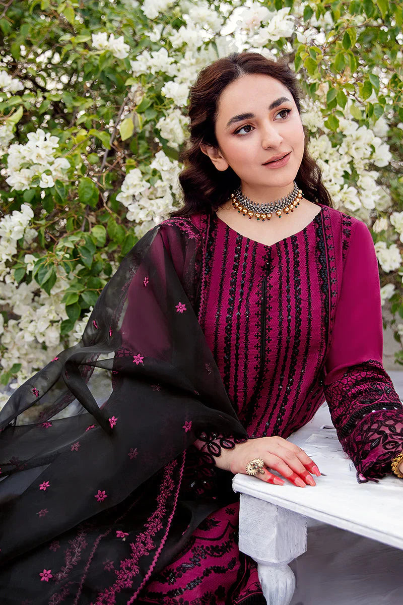 RANG RASIYA-3PC LAWN EMBROIDERED WITH ORGANZA EMBROIDERED DUPATTA-D-3530