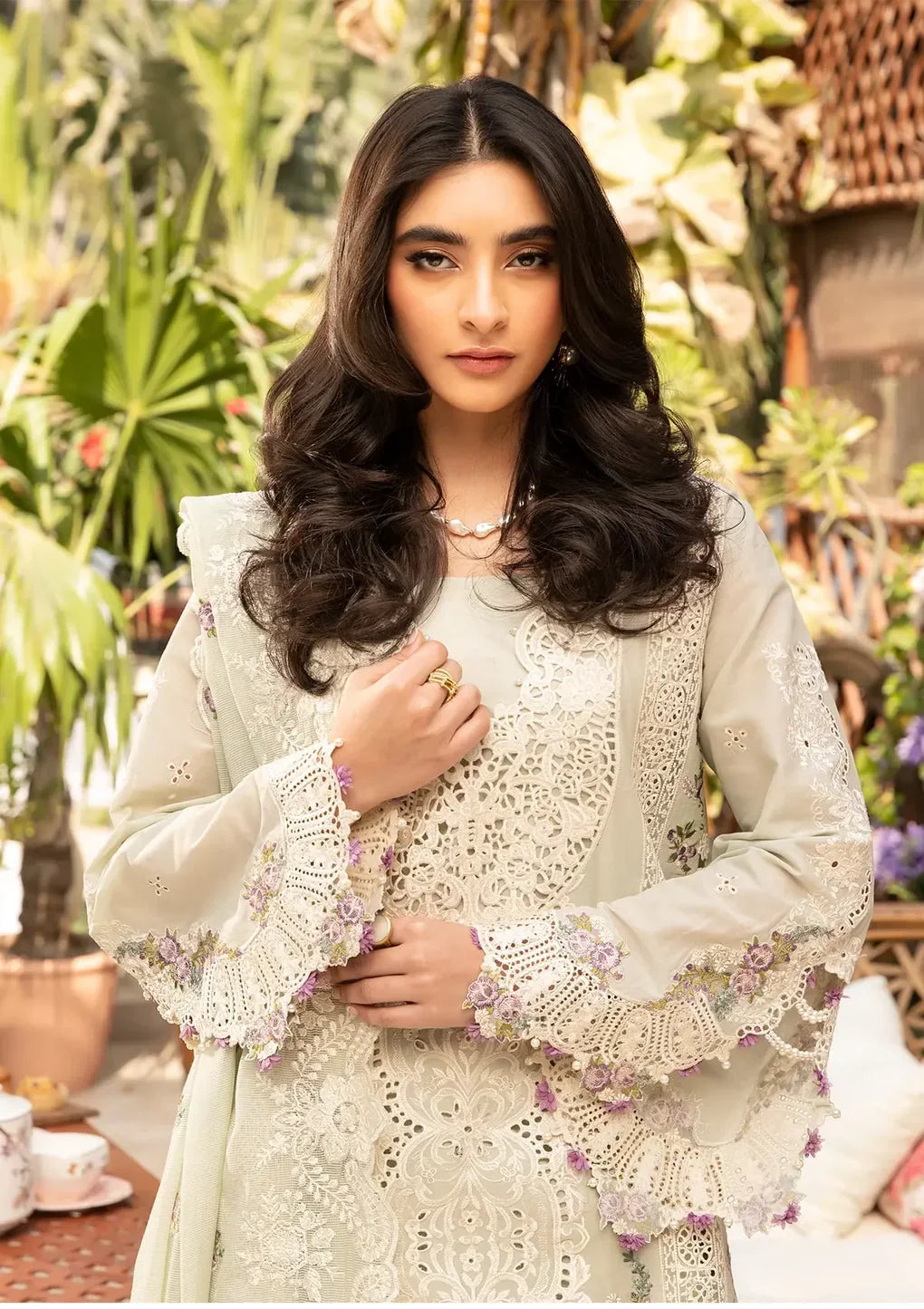 ELAF - 3PC Luxury Dhanak Embroidered Suit (SYT-549)