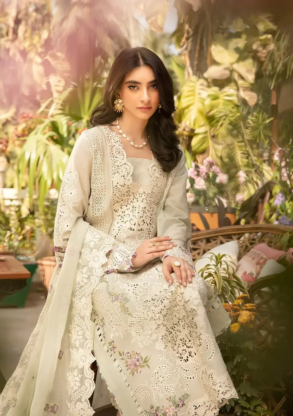 ELAF - 3PC Luxury Dhanak Embroidered Suit (SYT-549)