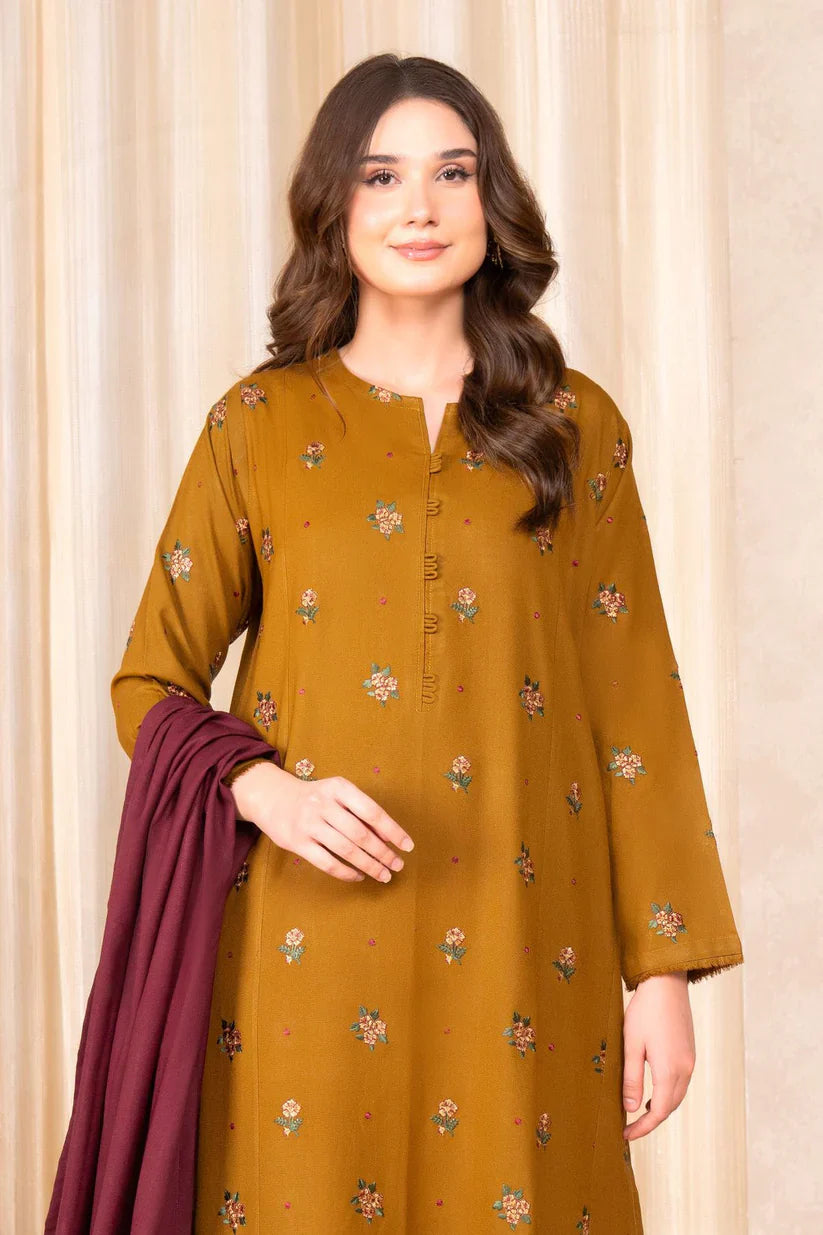 LAZULI- 3PC LAWN EMBROIDERED SHIRT LAWN EMBROIDERED DUPATTA AND TROUSER-D-3543