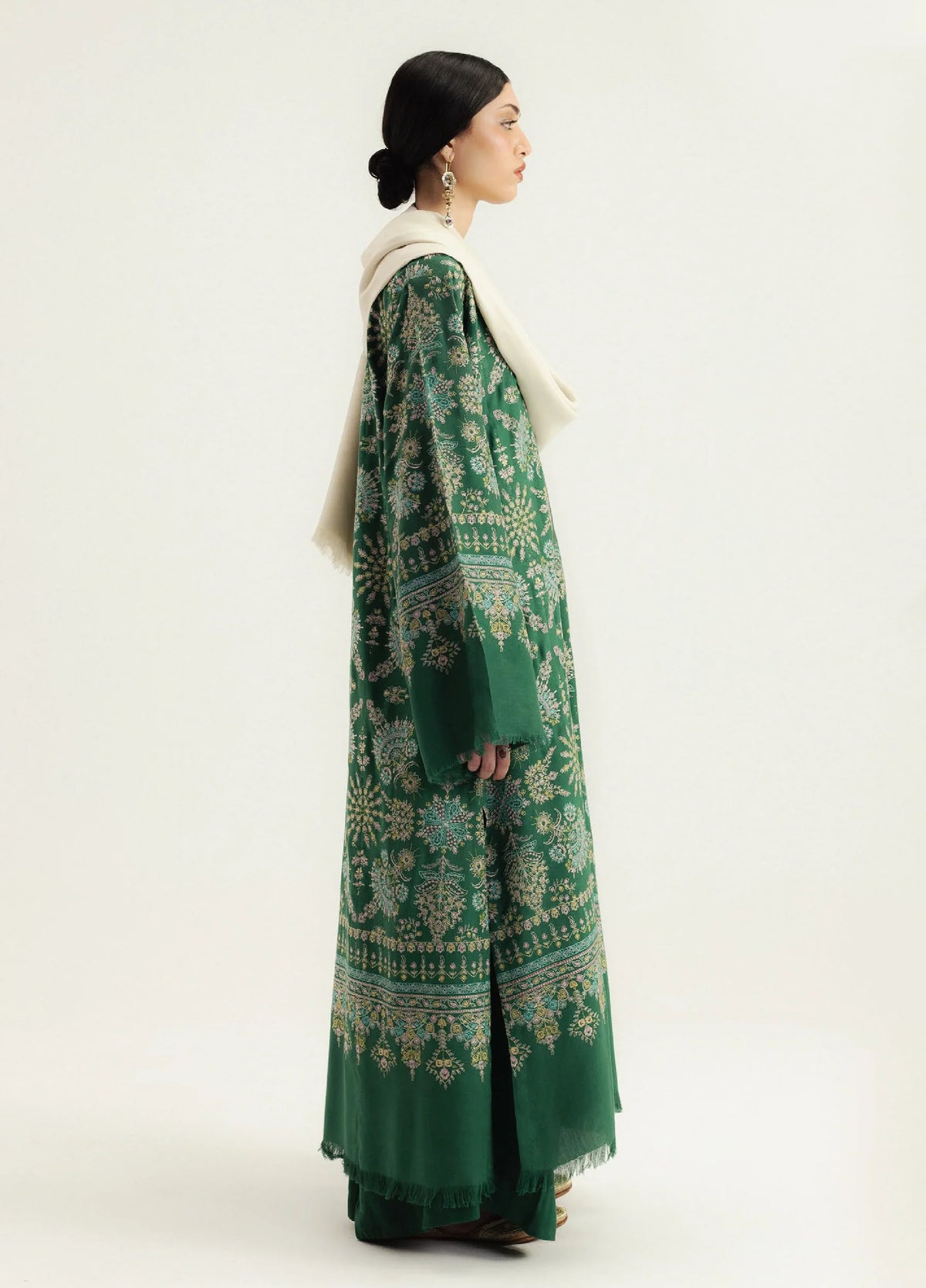 Zara Shahjahan- 3PC Luxury Dhanak Embroidered Suit (SYT-508)