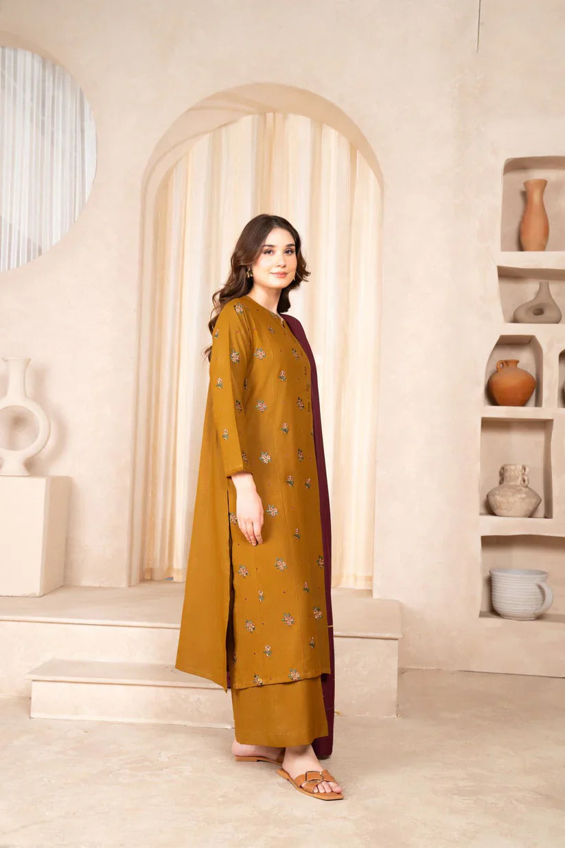 LAZULI- 3PC LAWN EMBROIDERED SHIRT LAWN EMBROIDERED DUPATTA AND TROUSER-D-3543