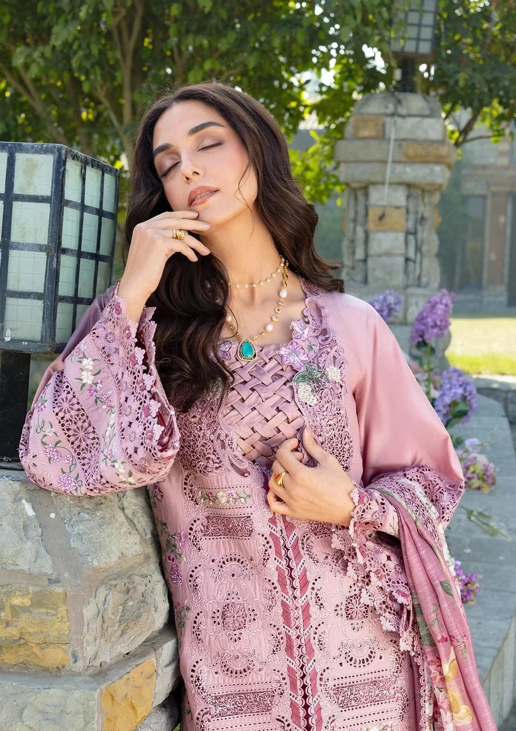 ELAF - 3PC Luxury Dhanak Embroidered Suit (SYT-557)