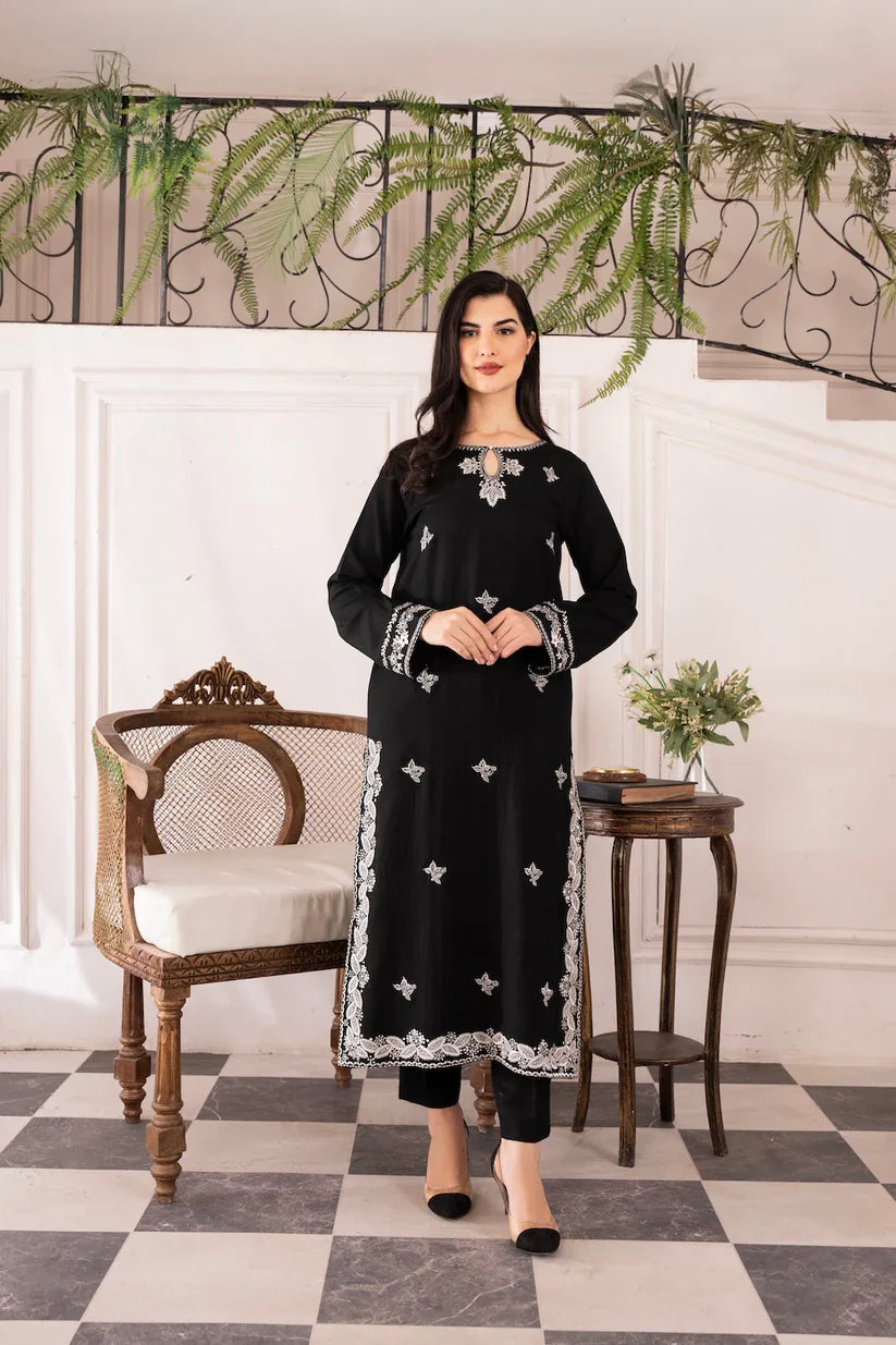 ASIM JOFA-3PC LAWN EMBROIDERED SHIRT WITH BAMBER CHIFFON DUPATTA AND LAWN TROUSER-D-3576