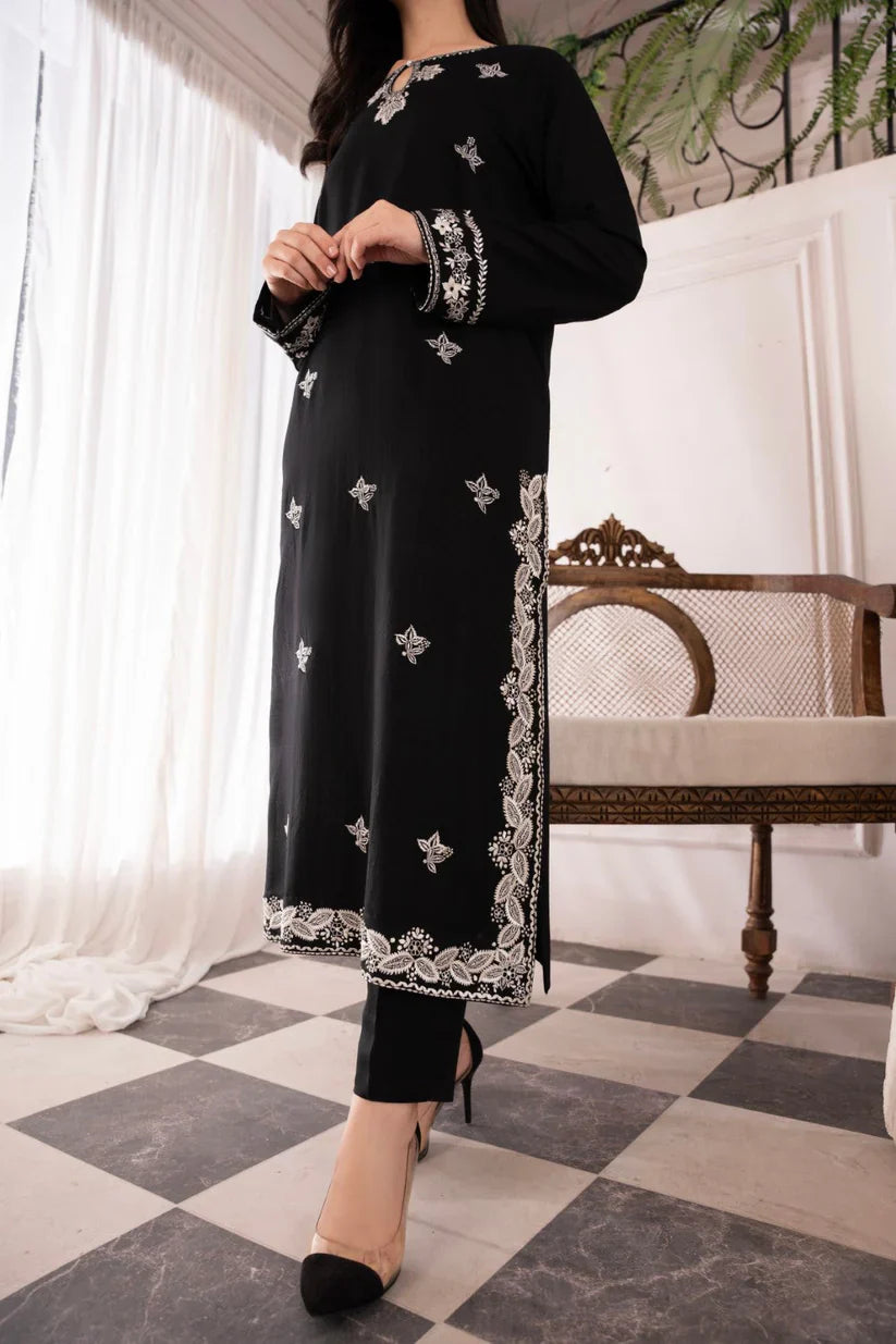 ASIM JOFA-3PC LAWN EMBROIDERED SHIRT WITH BAMBER CHIFFON DUPATTA AND LAWN TROUSER-D-3576