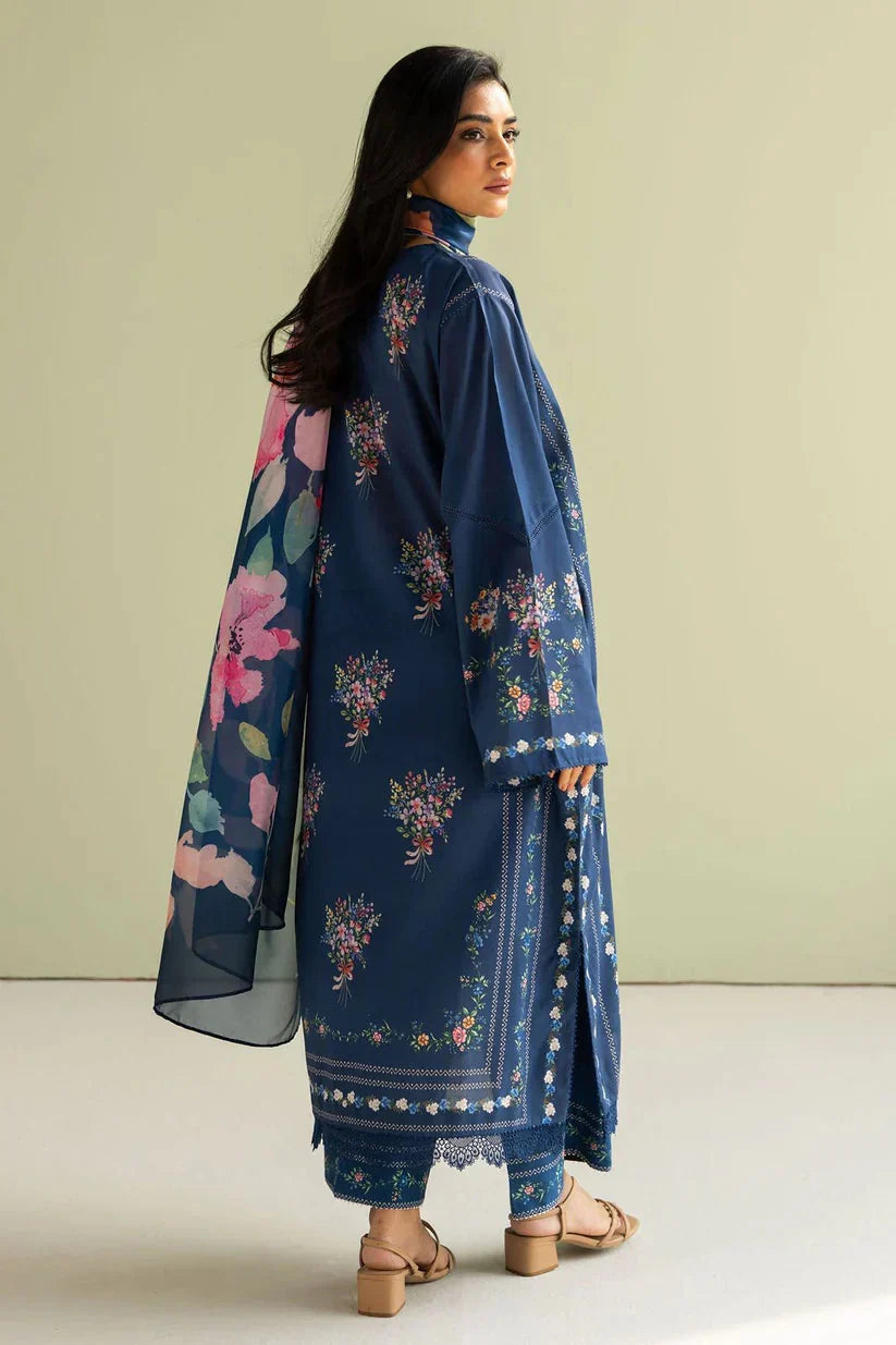 Zara Shah Jahan - Luxury Dhanak 3PC Embroidered (SYT-502)