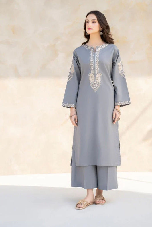 HANA- 2PC LAWN EMBROIDERED SHIRT AND TROUSER-D-3456