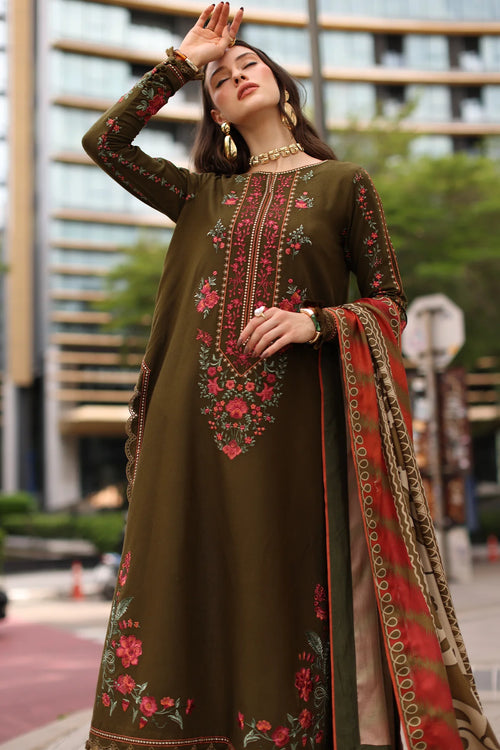 BATIK - 3PC Luxury Dhanak Embroidered Suit (SYT-511)