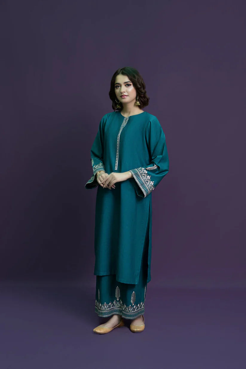 URGE-2PC LAWN EMBROIDRED SHIRT WITH AND EMBROIDRED TROUSER-D-3460
