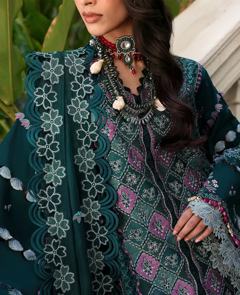 Republic - 3PC Luxury Dhanak Embroidered Suit (SYT-503)