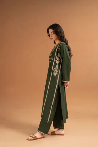 LAZULI-2PC LAWN EMBROIDRED SHIRT WITH LAWN EMBROIDRED TROUSR-D-3463