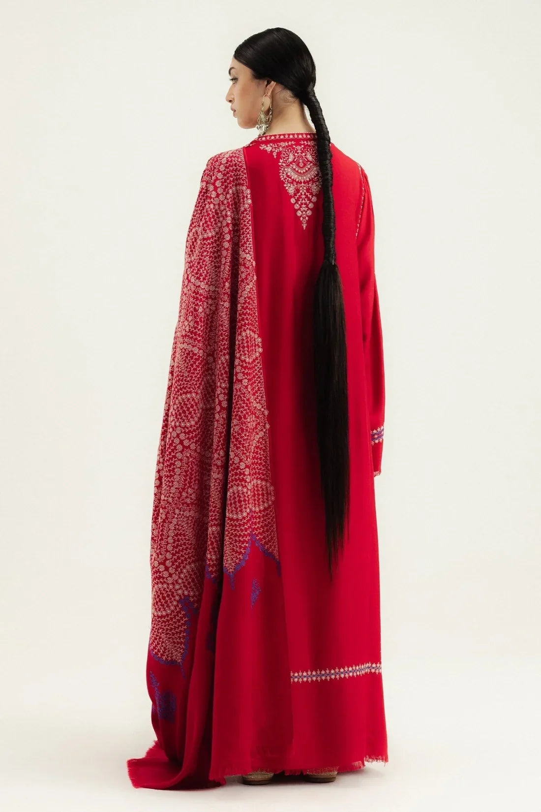 Zara Shahjahan- 3PC Luxury Dhanak Embroidered Suit (SYT-518)
