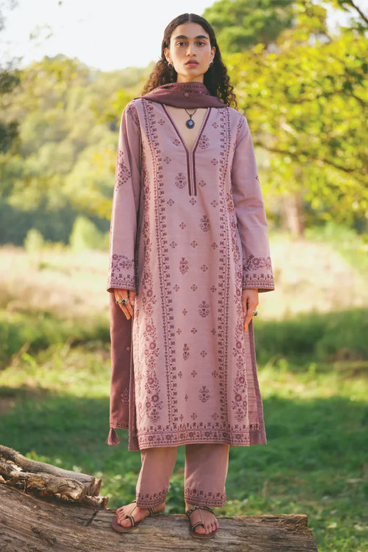 MARIA B - 3PC LAWN EMBROIDERED SHIRT WITH LAWN EMBROIDERED DUPATTA AND TROUSER-D-3517