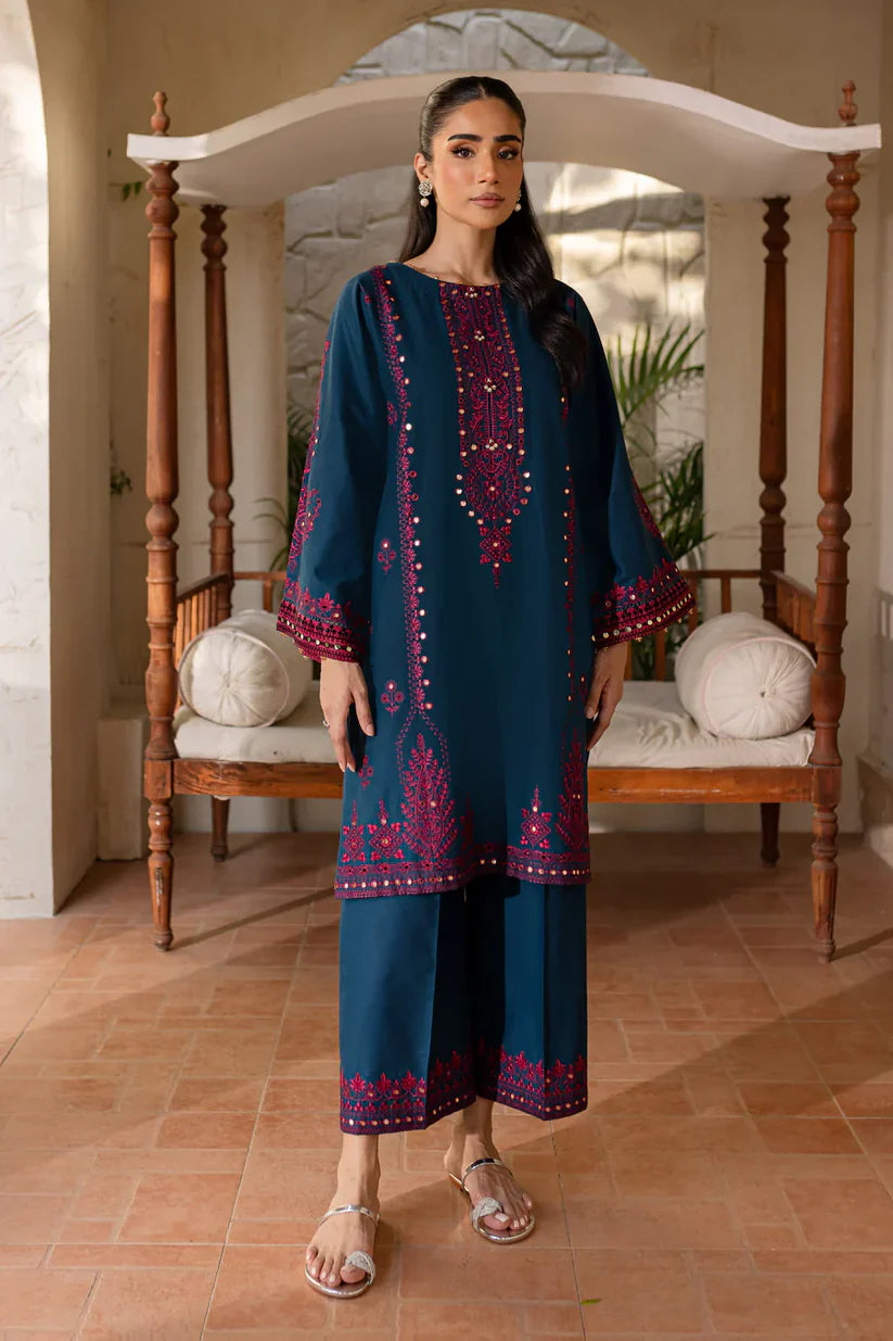 BATIK-2PC SEQUIN LAWN EMBROIDERED SHIRT WITH SEQUIN LAWN EMBROIDERED TROUSER-D-3461