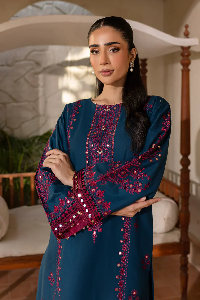 BATIK-2PC SEQUIN LAWN EMBROIDERED SHIRT WITH SEQUIN LAWN EMBROIDERED TROUSER-D-3461