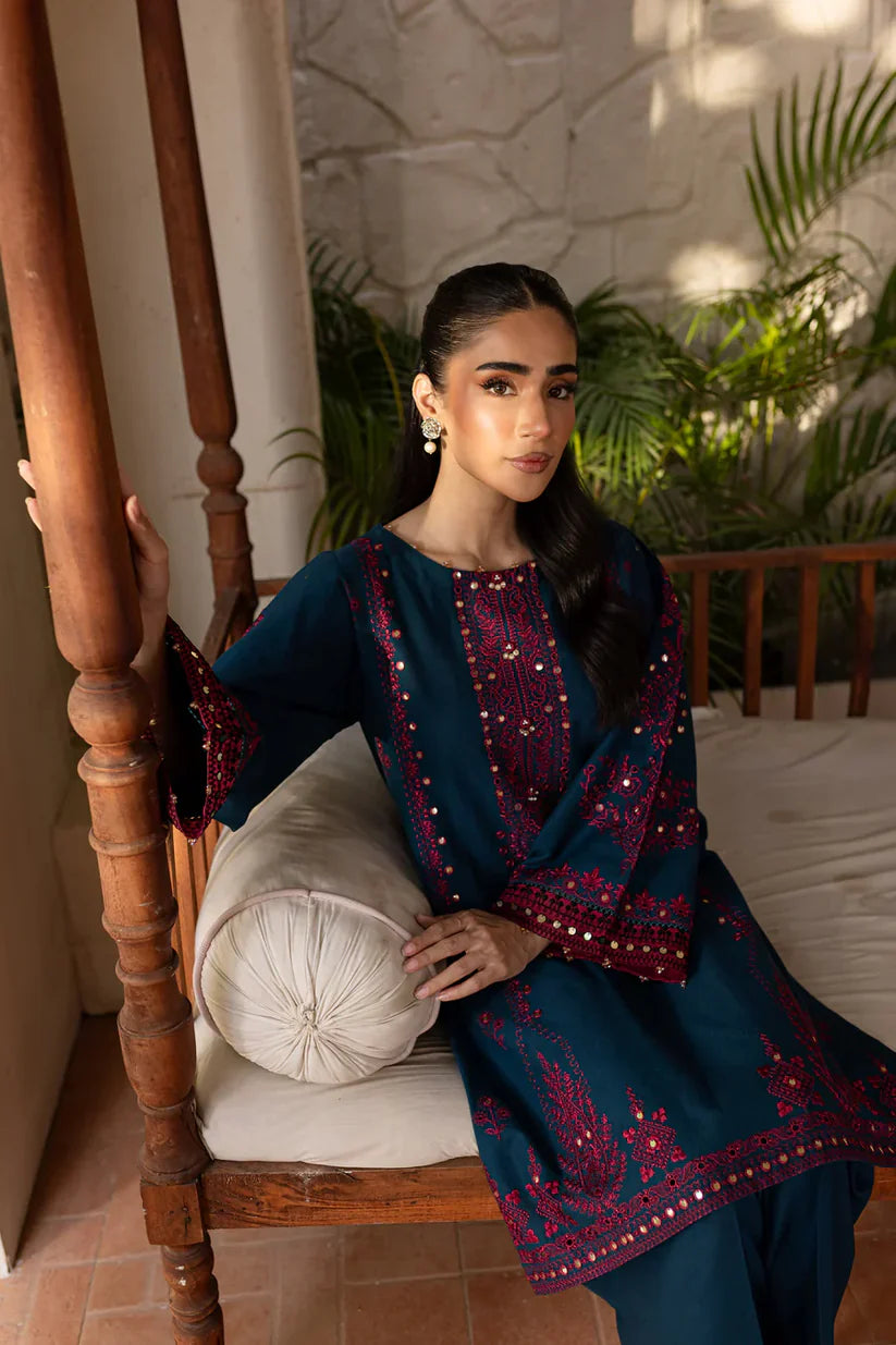 BATIK-2PC SEQUIN LAWN EMBROIDERED SHIRT WITH SEQUIN LAWN EMBROIDERED TROUSER-D-3461