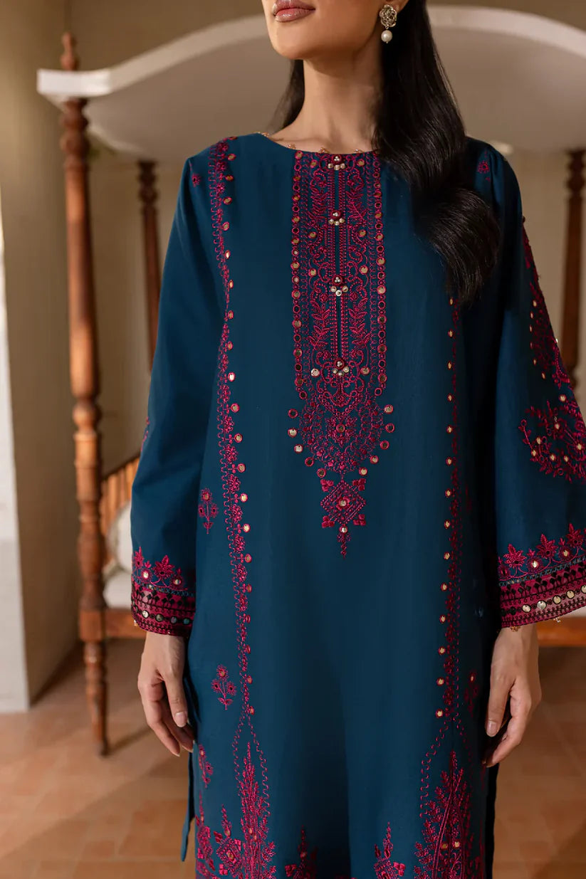 BATIK-2PC SEQUIN LAWN EMBROIDERED SHIRT WITH SEQUIN LAWN EMBROIDERED TROUSER-D-3461