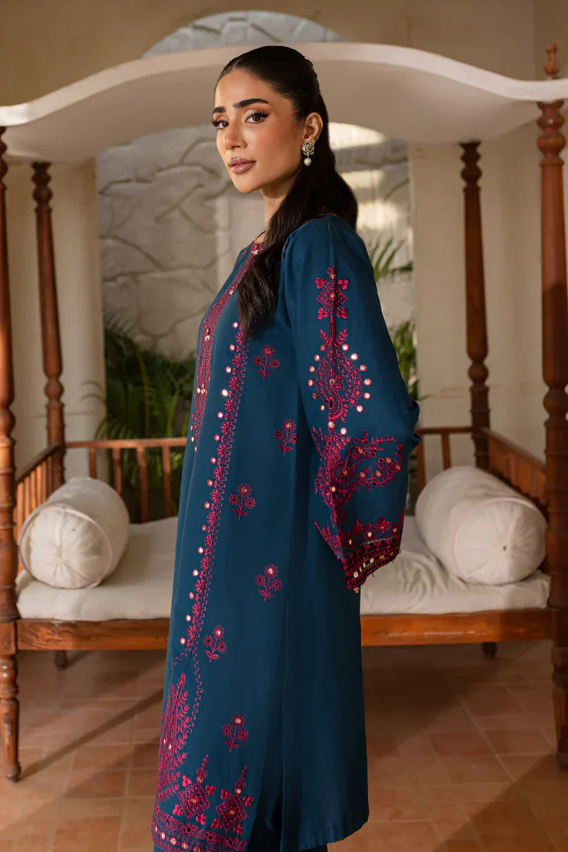 BATIK-2PC SEQUIN LAWN EMBROIDERED SHIRT WITH SEQUIN LAWN EMBROIDERED TROUSER-D-3461