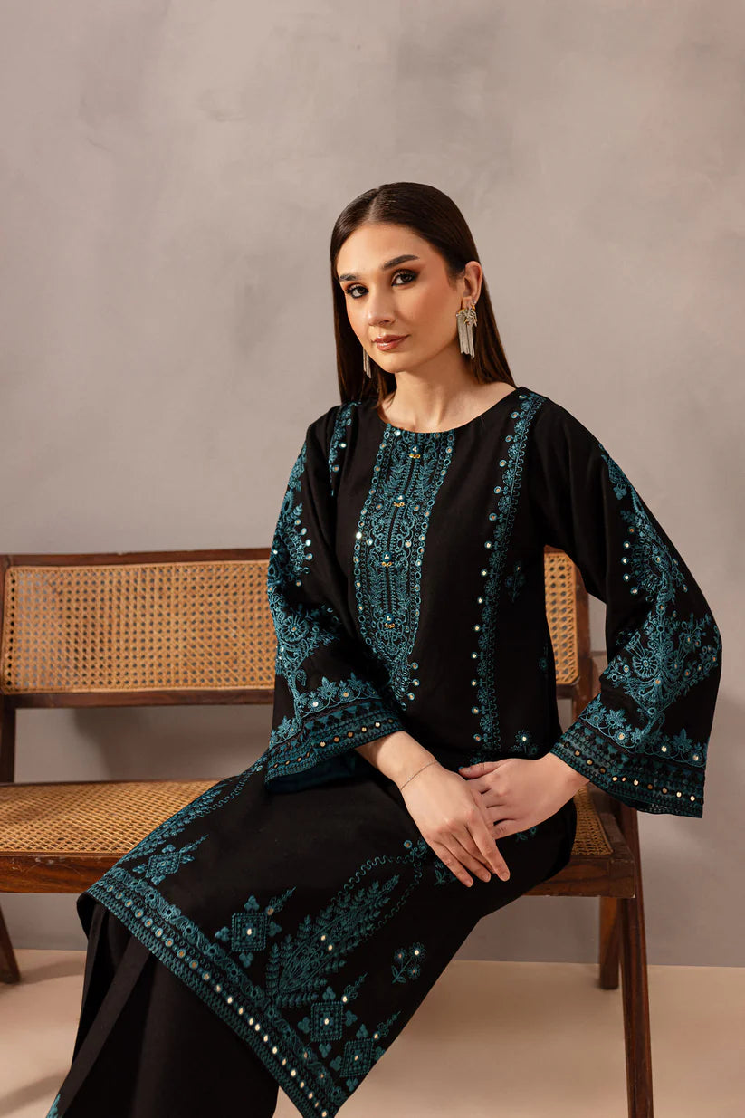 BATIK-2PC SEQUIN LAWN EMBROIDERED SHIRT WITH SEQUIN LAWN EMBROIDERED TROUSER-D-3462