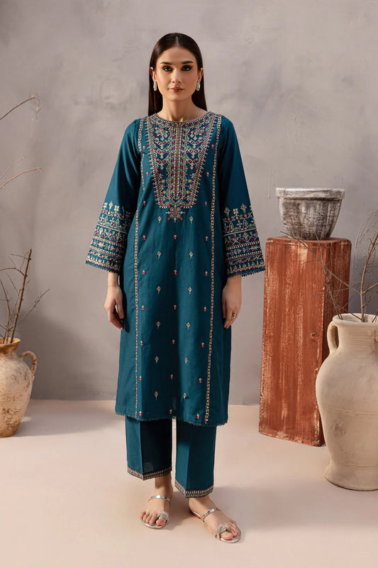 BATIK-2PC SEQUIN LAWN EMBROIDERED SHIRT WITH SEQUIN LAWN EMBROIDERED TROUSER-D-3471