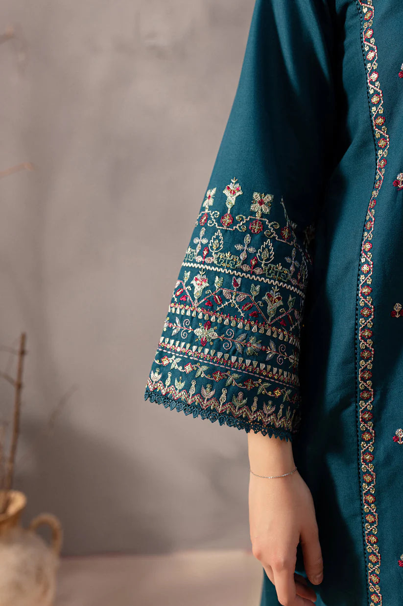 BATIK-2PC SEQUIN LAWN EMBROIDERED SHIRT WITH SEQUIN LAWN EMBROIDERED TROUSER-D-3471