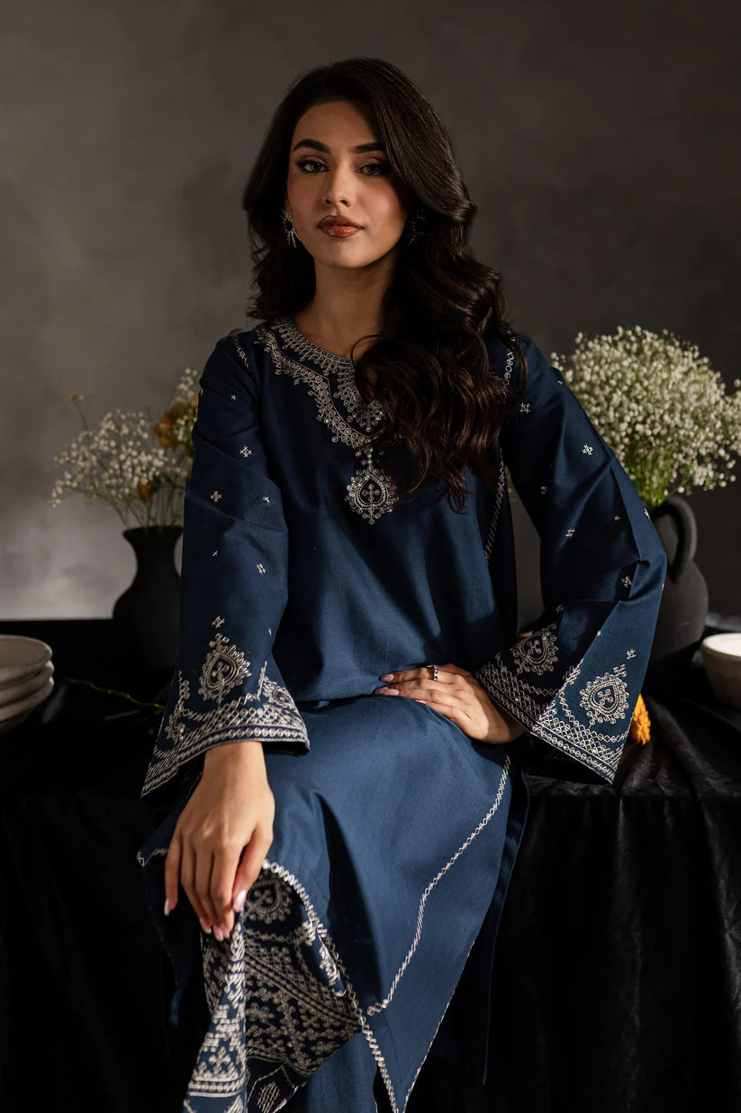 BATIK-2PC SEQUIN LAWN EMBROIDERED SHIRT WITH SEQUIN LAWN EMBROIDERED TROUSER-D-3469