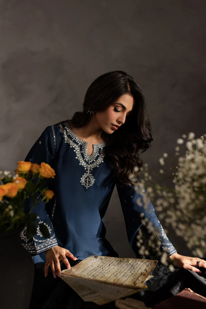 BATIK-2PC SEQUIN LAWN EMBROIDERED SHIRT WITH SEQUIN LAWN EMBROIDERED TROUSER-D-3469